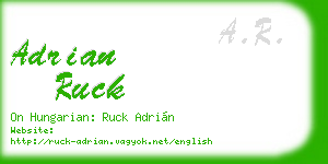 adrian ruck business card