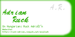 adrian ruck business card